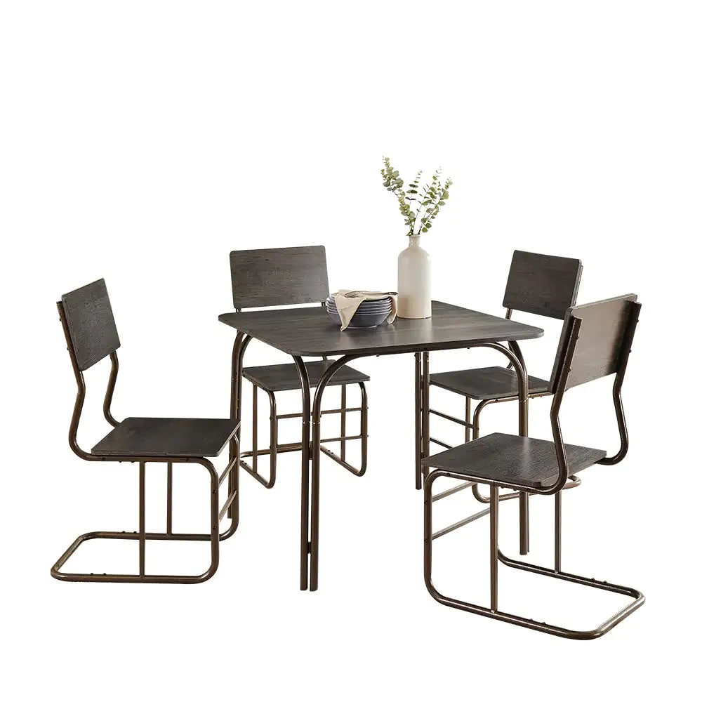 5-Piece Wood Table 4 Chairs,Modern Dining Table Furniture Set For Home, Kitchen, Dining Room,Dining Table And Chair