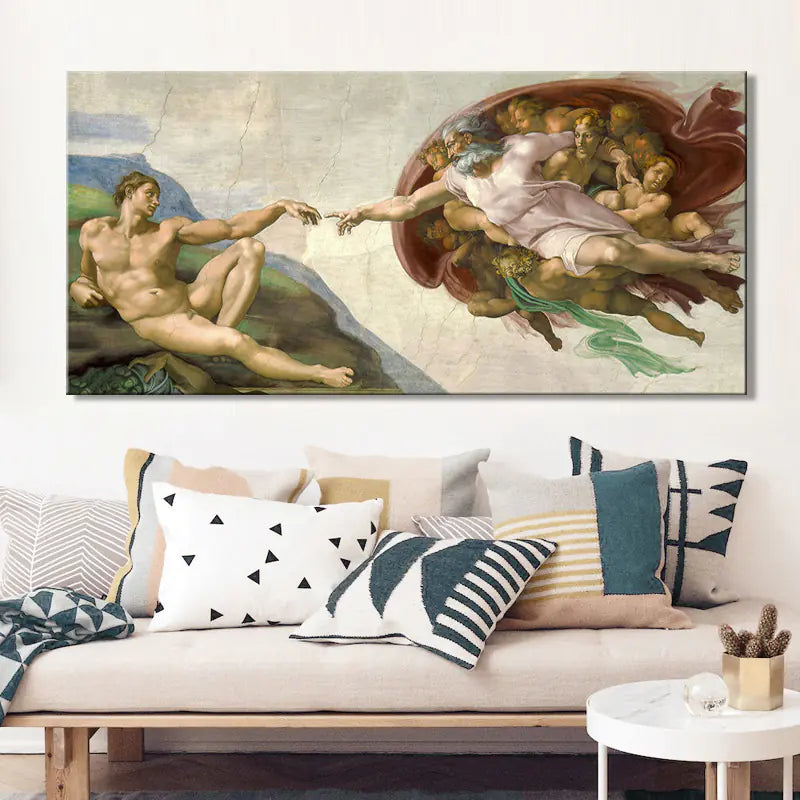 High-Definition Sistine Chapel Adam Canvas Wall Art