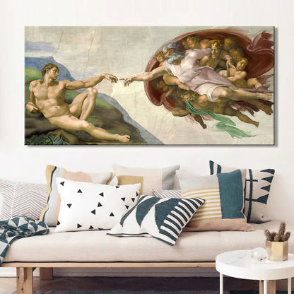 High-Definition Sistine Chapel Adam Canvas Wall Art