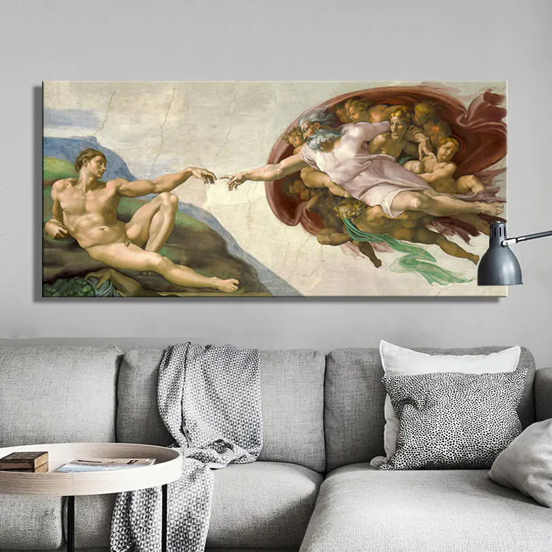 High-Definition Sistine Chapel Adam Canvas Wall Art